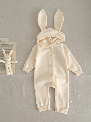 Annie & Charles® Baby Bunny Alex Jumpsuit: Grey / 3-6 M