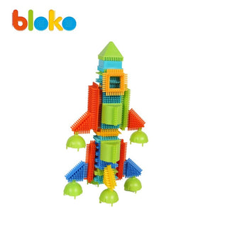 Tube 100 Bloko + 2 3D Jungle Figures - BLOKO 503663