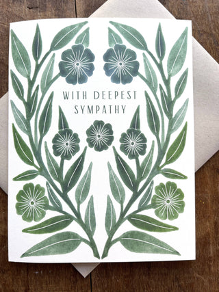 "With Deepest Sympathy," Greeting Card