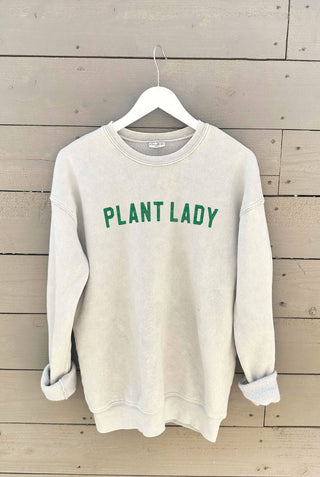 PLANT LADY Mineral Graphic Sweatshirt: M / DUSTY FOREST