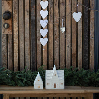 Village House - Gingerbread House Heart - 5.3"