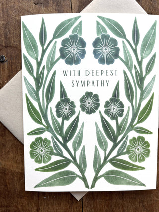 "With Deepest Sympathy," Greeting Card