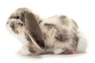 Ram rabbit grey white 30 cm - plush toy - soft toy