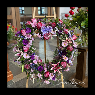 Something like this...Forever My Love Wreath