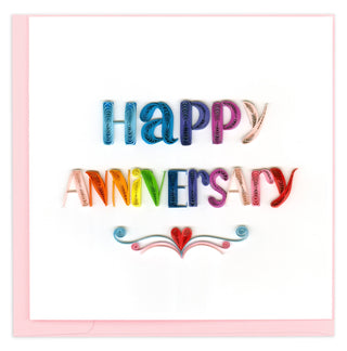 Quilled Happy Anniversary Card