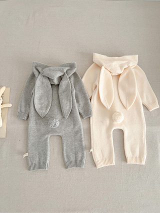 Annie & Charles® Baby Bunny Alex Jumpsuit: Grey / 12-18 M