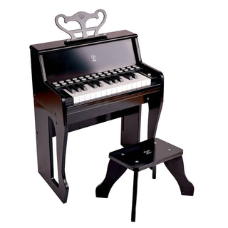 Learn with Lights Black Piano with Stool