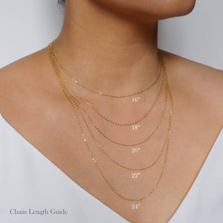 Tiny moonstone Gem on 14K Gold Fill Necklace (Cira): 16" Cable chain / Garnet