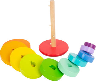 Small Foot Wooden Toys Large Stacking Rainbow Tower Designed