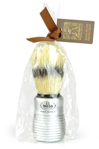 Boar Bristle Shave Brush with Aluminum Handle