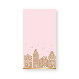 PINK GINGERBREAD GUEST TOWELS