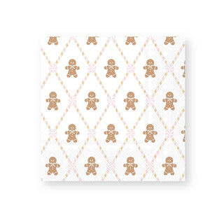 PINK GINGERBREAD LARGE NAPKINS