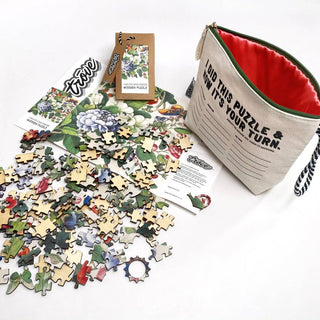 Wooden Puzzle: Vintage Botanicals in Pouch