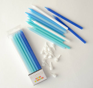 Blue Gradient 12 Candle Set