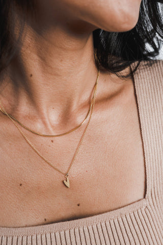 Love Deeply Necklace: Gold Fill