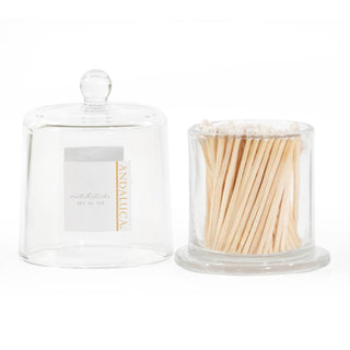 Glass Jar with Lid & 120 Wooden Matches