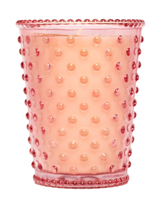Grapefruit Mint Hobnail Vase