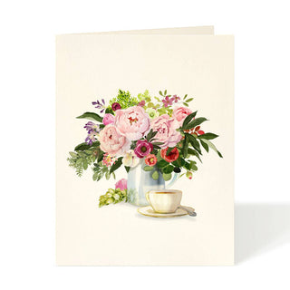 Tea with Flowers -- Everyday Card