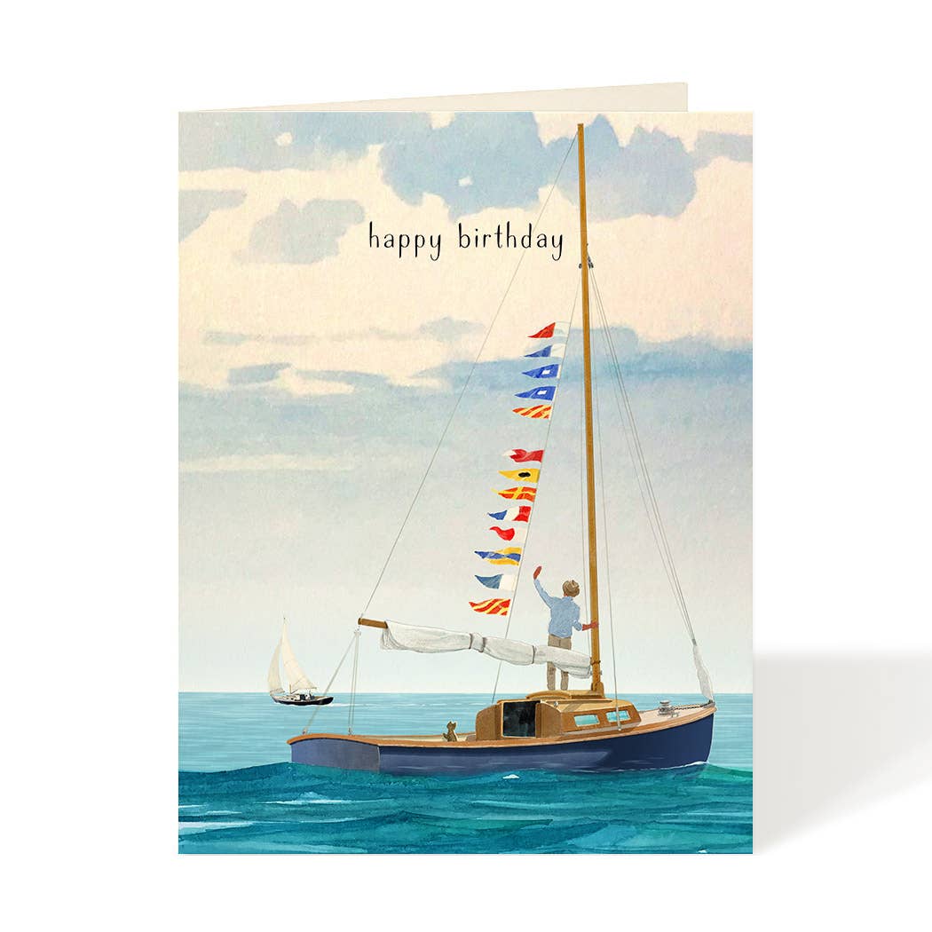 Birthday Sailing - Birthday Card