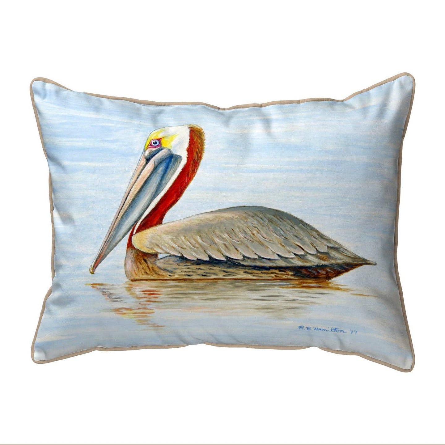 Summer Pelican Outdoor Corded Pillow