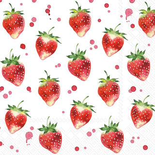Paper Lunch Napkins 20 Count Soft Strawberries