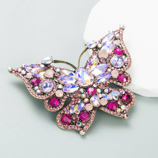 1525 oversized Crystals butterfly brooch