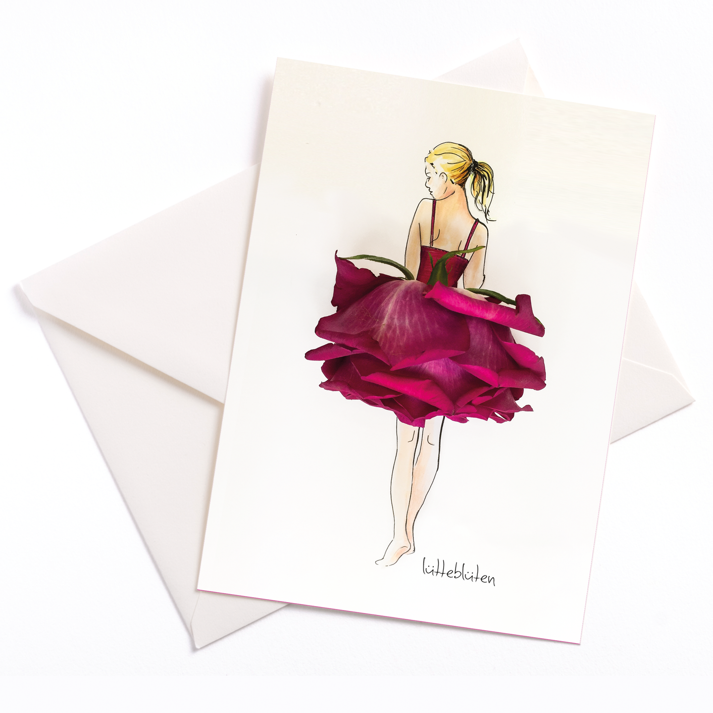 Rose Ballet - Card with Envelope