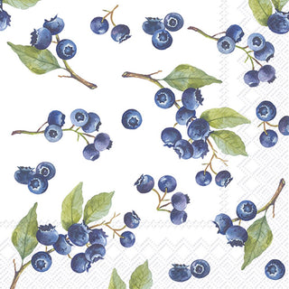 Paper Cocktail Napkins Pack of 20 Blueberries