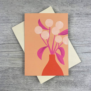 'Abstract Cotton Flower ' Greeting Card / Art Card (Copy)